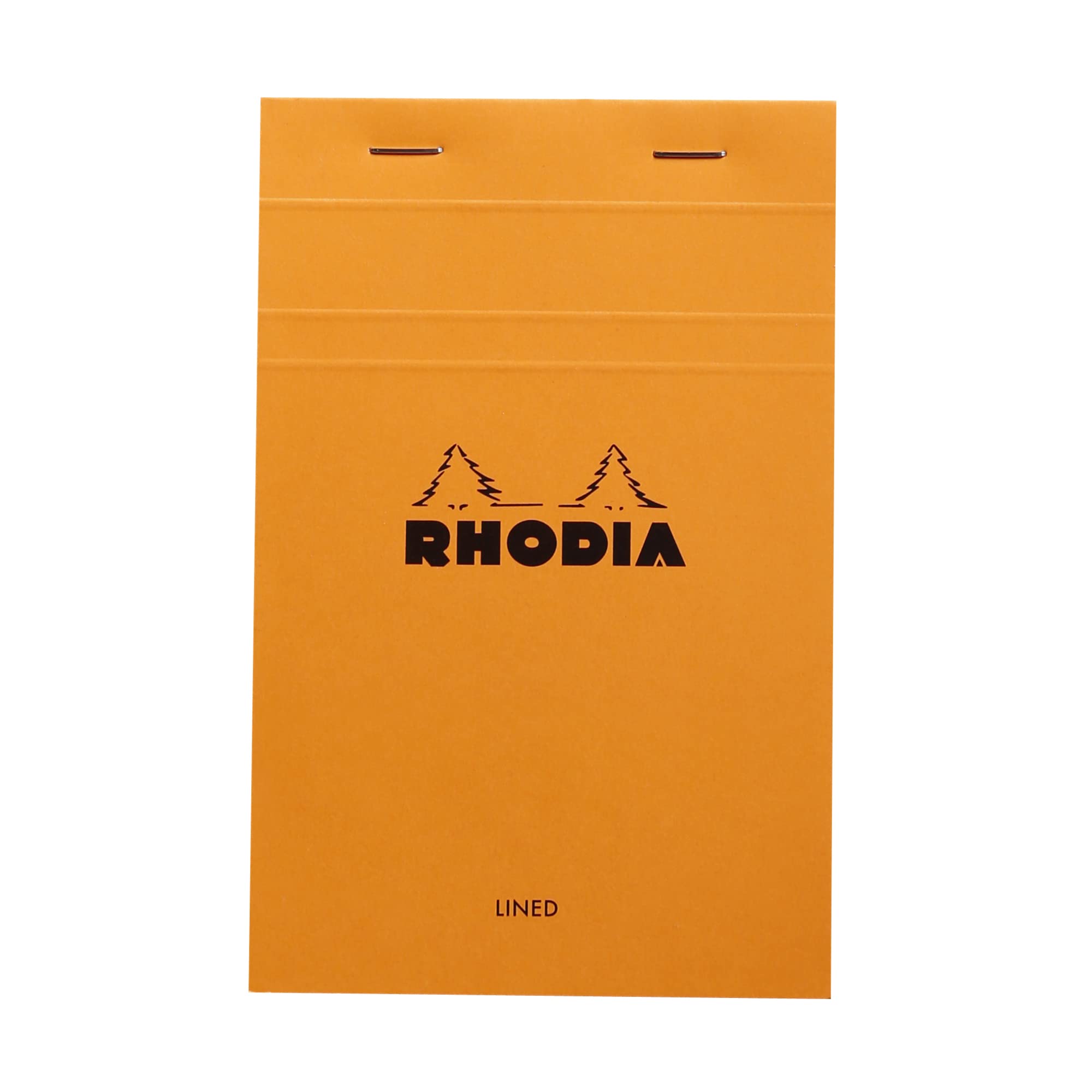 Rhodia Head Stapled Pad, No14 A6+ Lined - Orange, 4 3/8' X 6 3/8' (14600C)