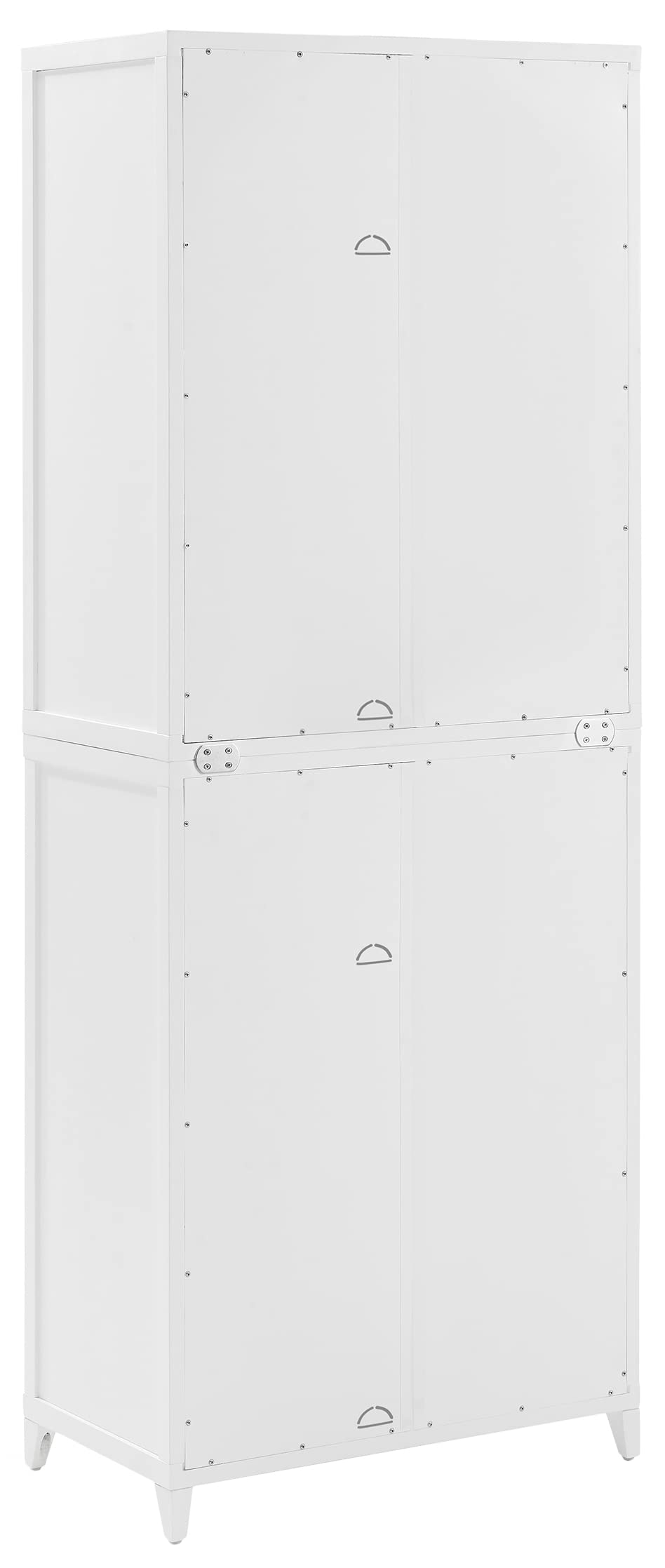Crosley Furniture Milo Tall Pantry Storage Cabinet With Shelves, Kitchen, Dining, Or Laundry Room, White
