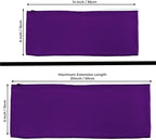 Mds Pack Of 10 Spandex Chair Sashes Bow Sash Elastic Chair Bands Ties Without Buckle For Wedding And Events Decoration Spandex Slider Sashes Bow - Cadbury Purple