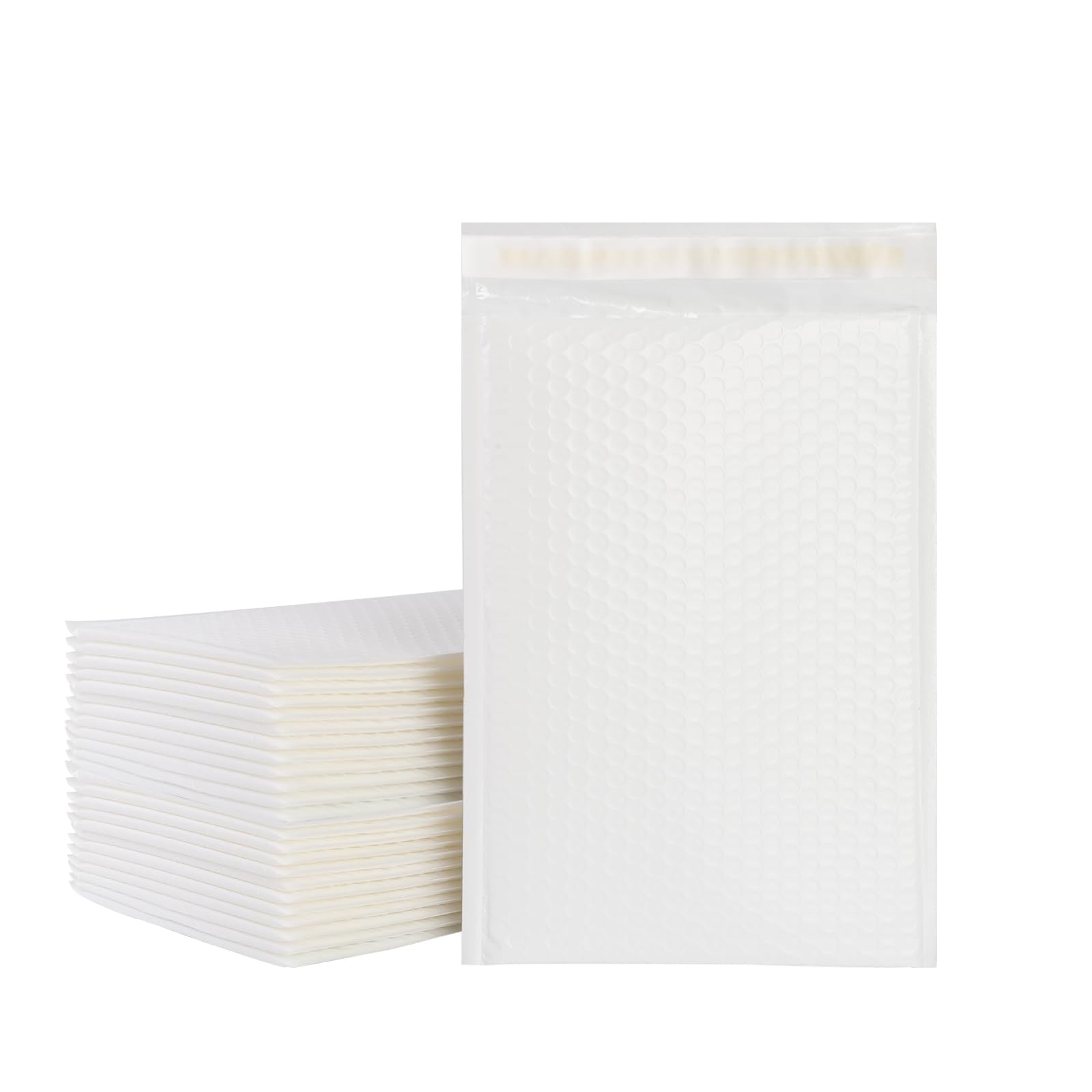 Zmybcpack 50 Pack White Bubble Mailers 8.5X12 Inch Poly Padded Envelopes Self-Seal Bubble Mailer Shipping Envelopes For Shipping