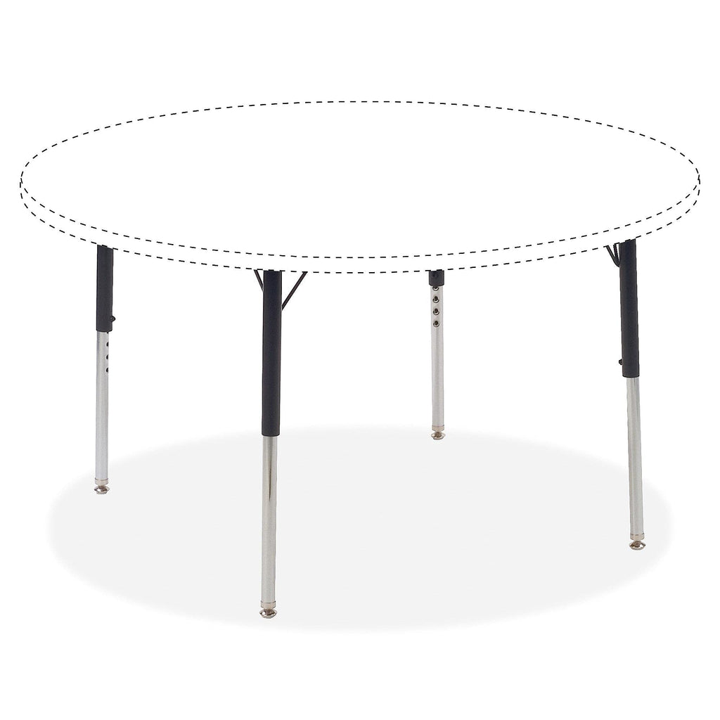 Lorell Standard Metal Activity Table Height Adjustable Leg Kit, Black
