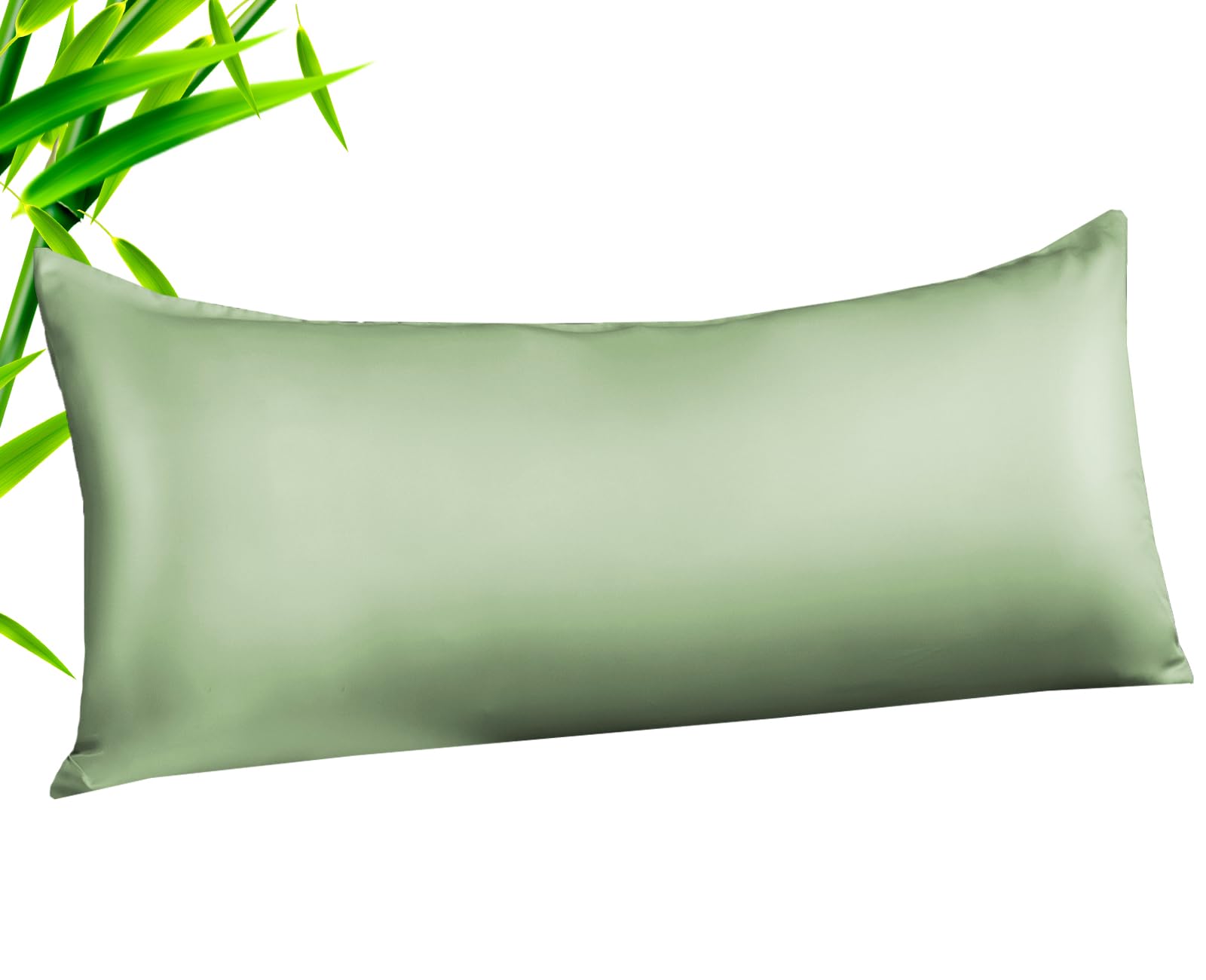 Telus Body Cooling Pillow Case Cover, Bamboo Rayon & Lyocell Pillowcase With Zipper Closure, Breathable Pillow Case For Hot Slee