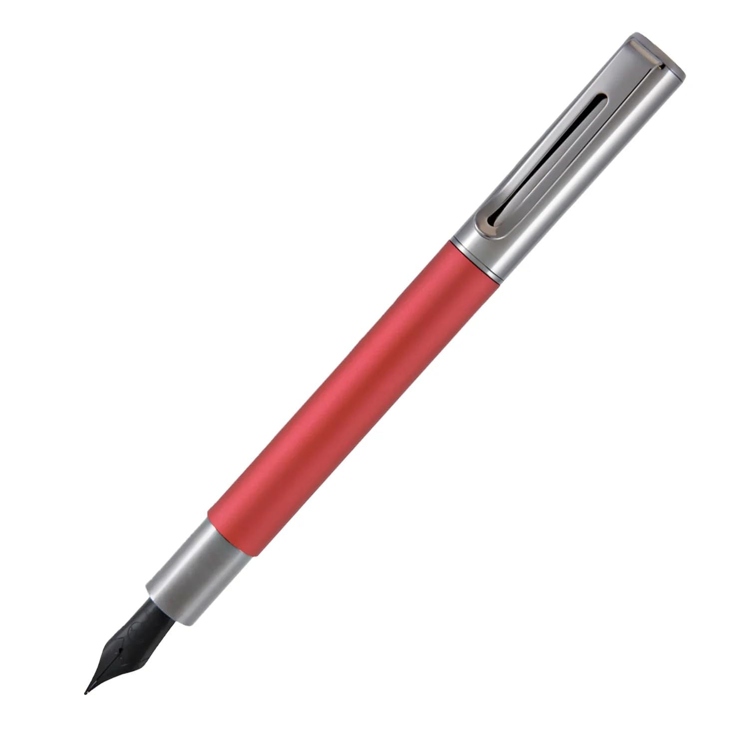 Monteverde Usa Ritma Fountain Pen In Red - Extra Fine Nib, Precision Jowo Stainless Steel, Refillable Ink Cartridge/Converter -