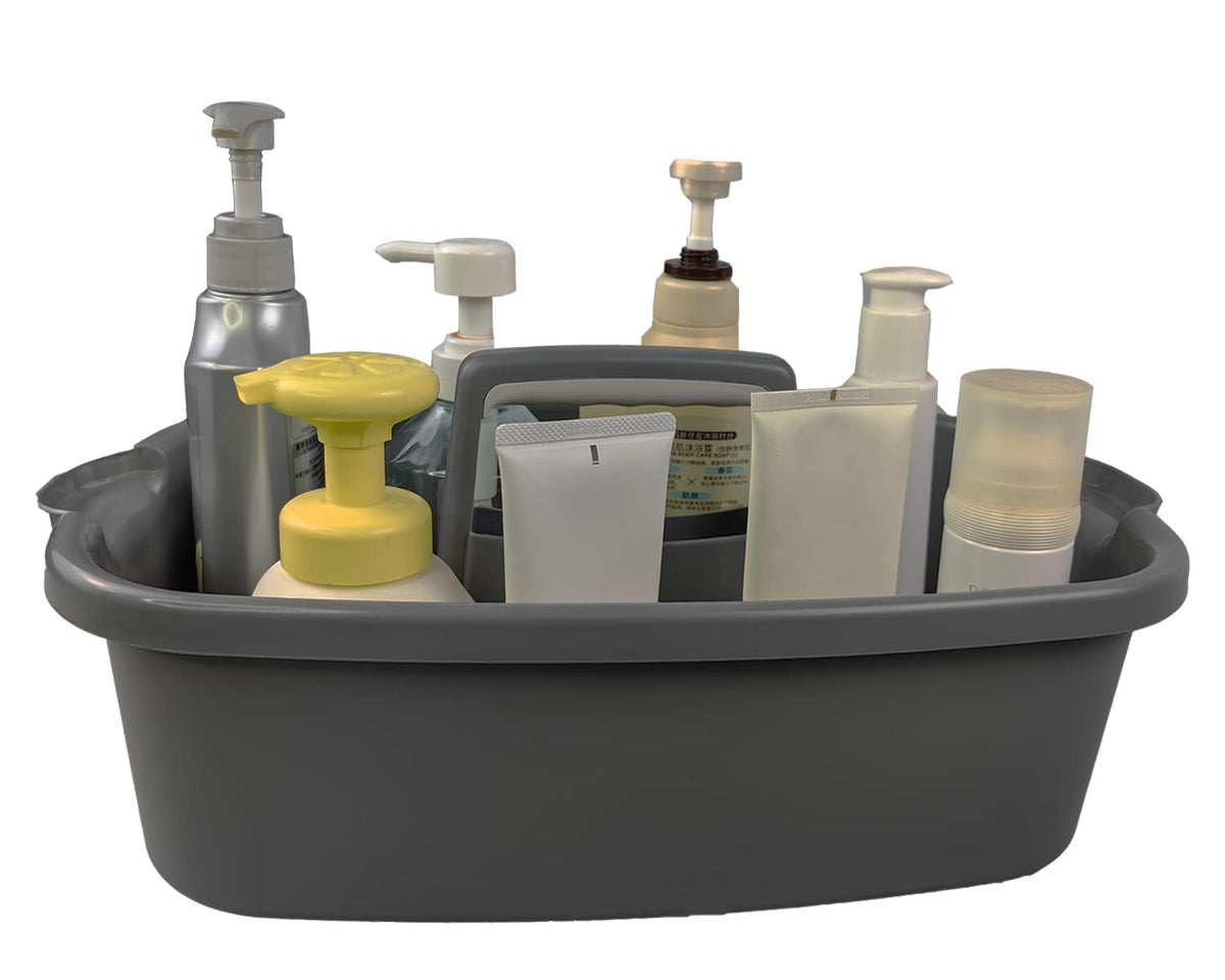 BLURISM Large Dorm Bath Basket  Portable Shower Caddy with Handle, Contemporary Plastic Storage for Toiletries & Essentials, Ba