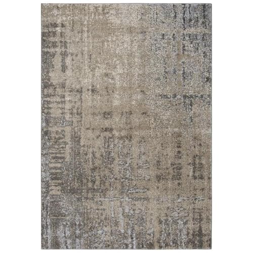 Rizzy Home Alora Decor Venice 6'7" X 9'6" Beige/Silver/Taupe Power-Loomed Area Rug