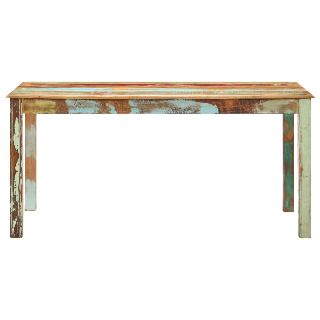 vidaXL Dining Table Solid Reclaimed Wood 63&quot;x31.5&quot;x29.9&quot;