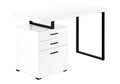 Monarch Specialties I 7646 Computer Desk, Home Office, Laptop, Left, Right Set-up, Storage Drawers, 48 L, Work, Metal, Laminate,