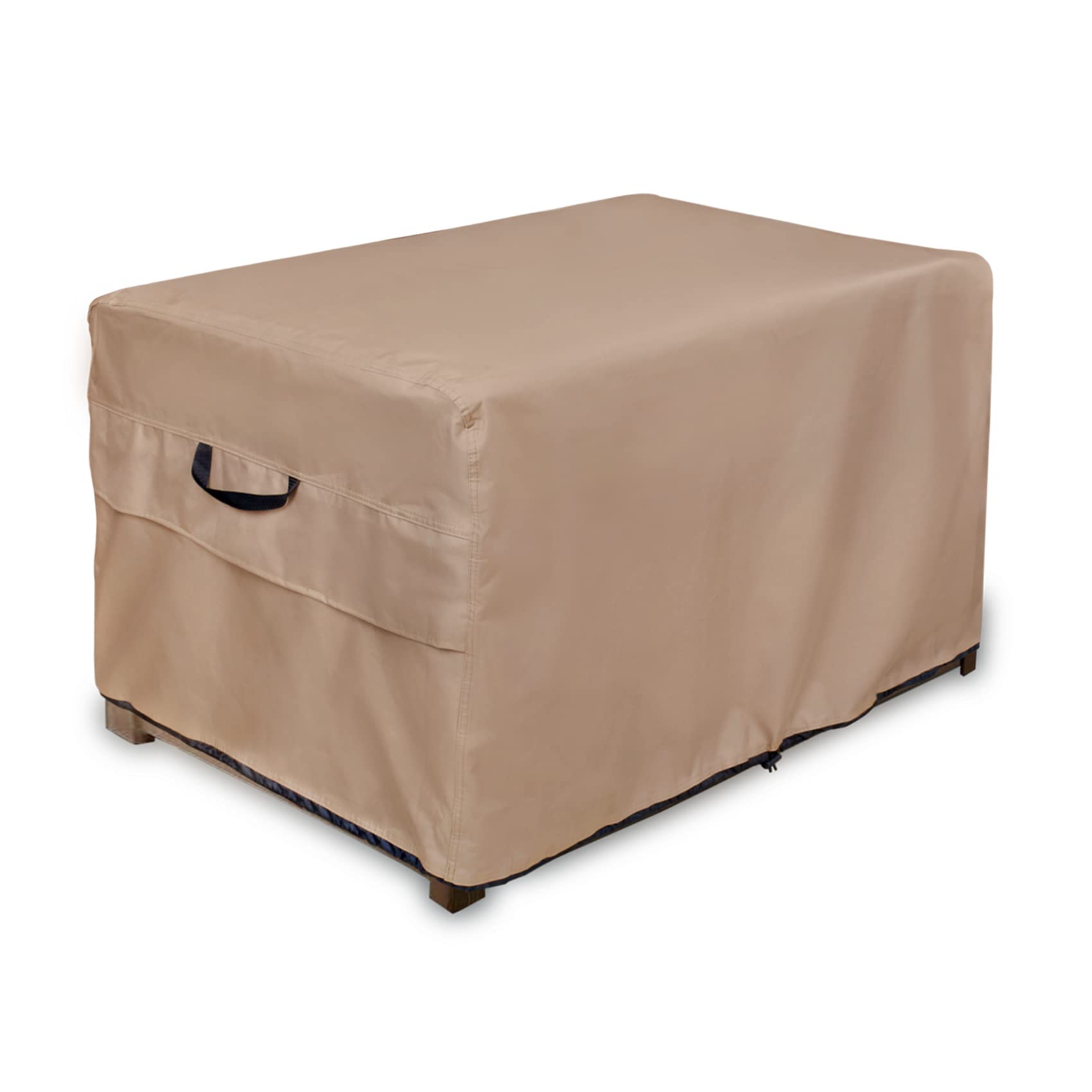 Ultcover Patio Deck Box Cover Waterproof For Outdoor Rectangular Resin Storage Box 80-116 Gallon, 52L X 22W X 24H Inch