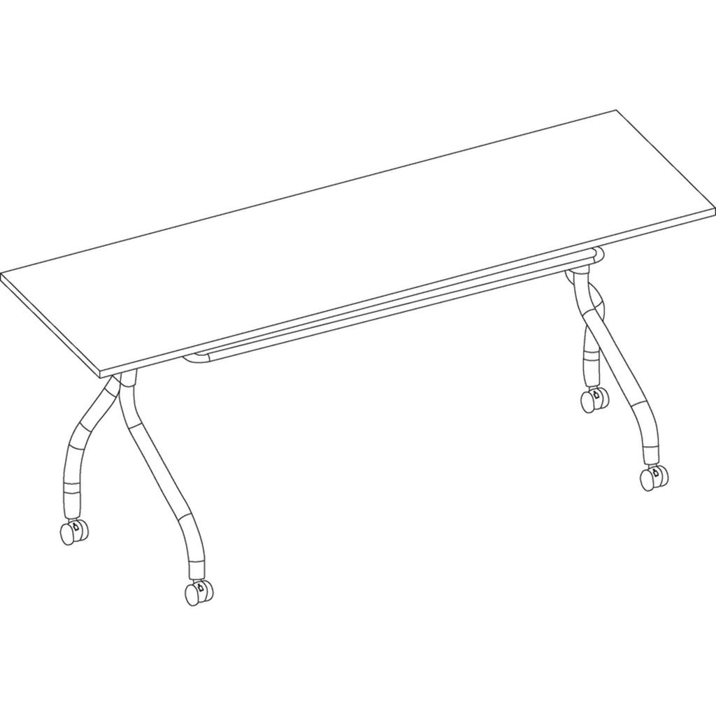 Lorell Espresso/Black Training Table