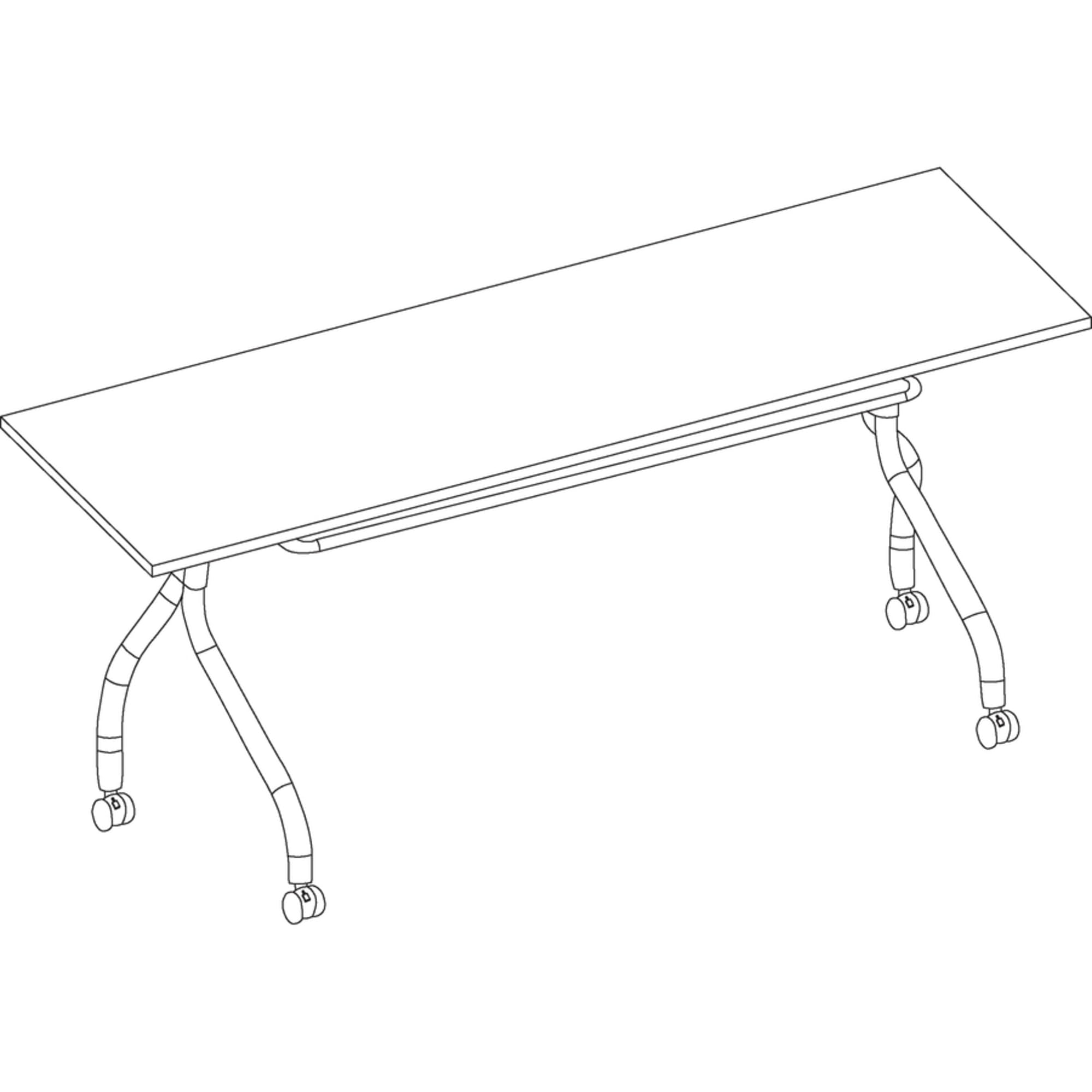 Lorell Espresso/Black Training Table