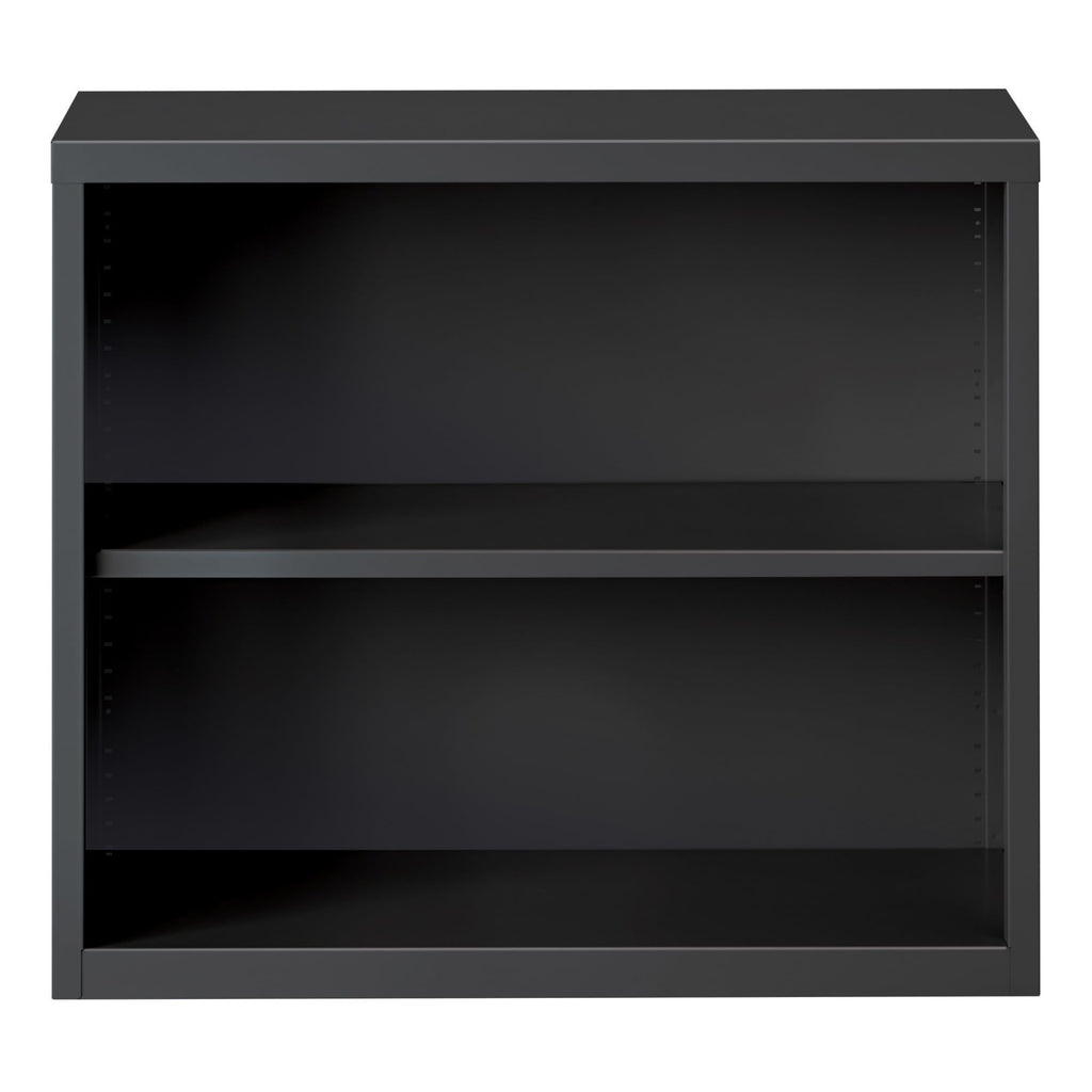 Lorell Fortress Series Charcoal Bookcase, 34.5" X 13.6" X 30"