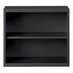 Lorell Fortress Series Charcoal Bookcase, 34.5" X 13.6" X 30"