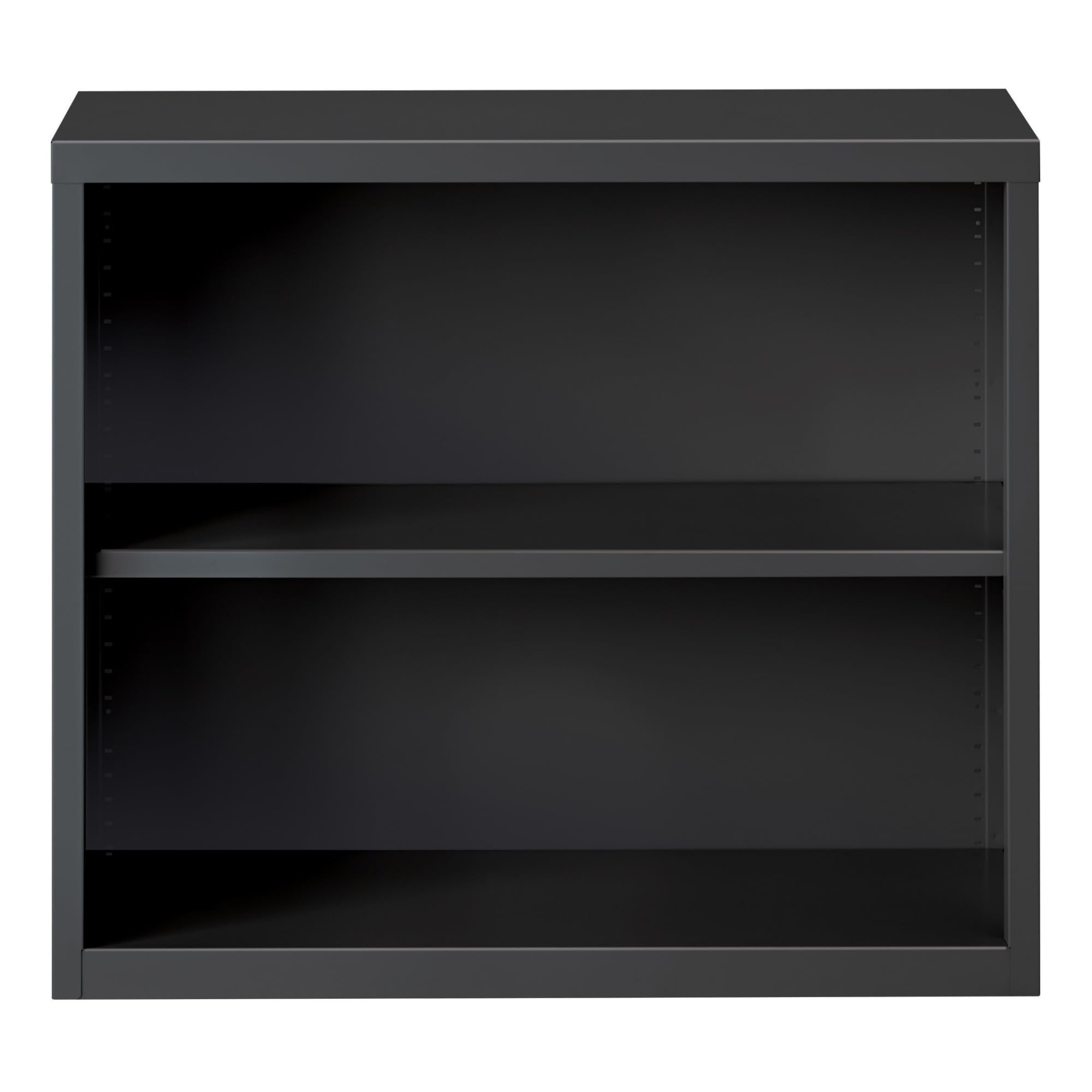 Lorell Fortress Series Charcoal Bookcase, 34.5" X 13.6" X 30"