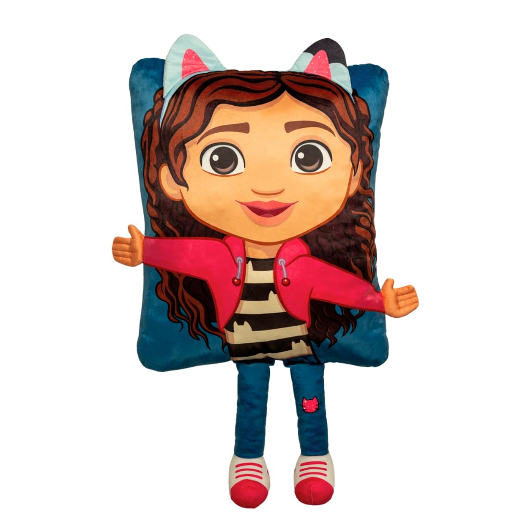 Franco Kids Super Plush Cozy (100% Officially Licensed Product) 3D Pillow Buddy, 16 In X 20 In, Gabby'S Dollhouse
