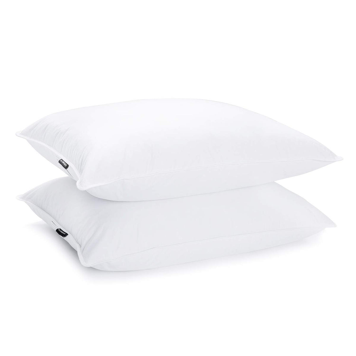 Ja Comforts Duck Feather Down Bed Pillows For Sleeping(2 Packs)-Standard/Queen,High Filling Weight,600 Thread Count,Double-Layer