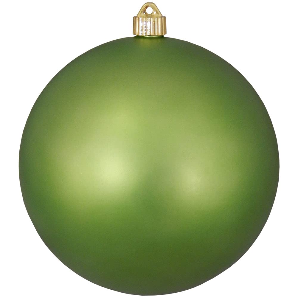 Christmas By Krebs 8 (200mm) Velvet Krypton Green [1 Piece] Extra Large Solid Oversized Huge Big Outdoor Plastic, UV Ball Orname