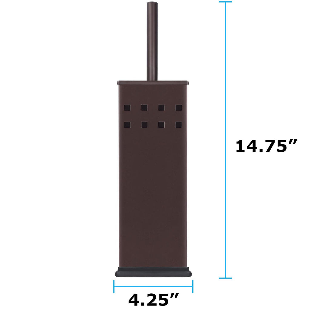 Toilet Brush And Holder, Toilet Bowl Brush For Bathroom, Toilet Cleaner, Odor Free, Bronze