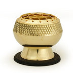 Brass Burner Emboss High Base Net Top 2.5' Hx2.75 D