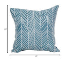 Blazing Needles Square Polyester Jacquard Throw Pillows, 17", Demeter Caspia 2 Count