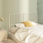vidaXL Black Metal Headboard ?Classic Styling, Powder-Coated Steel, Excellent Back Support, Sturdy and Stable Legs, Easy Assembly, 59.1" Mattress Width Suitable.