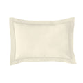 Fresh Ideas Poplin Tailored 2-Pack Pillow Sham, King, Ivory