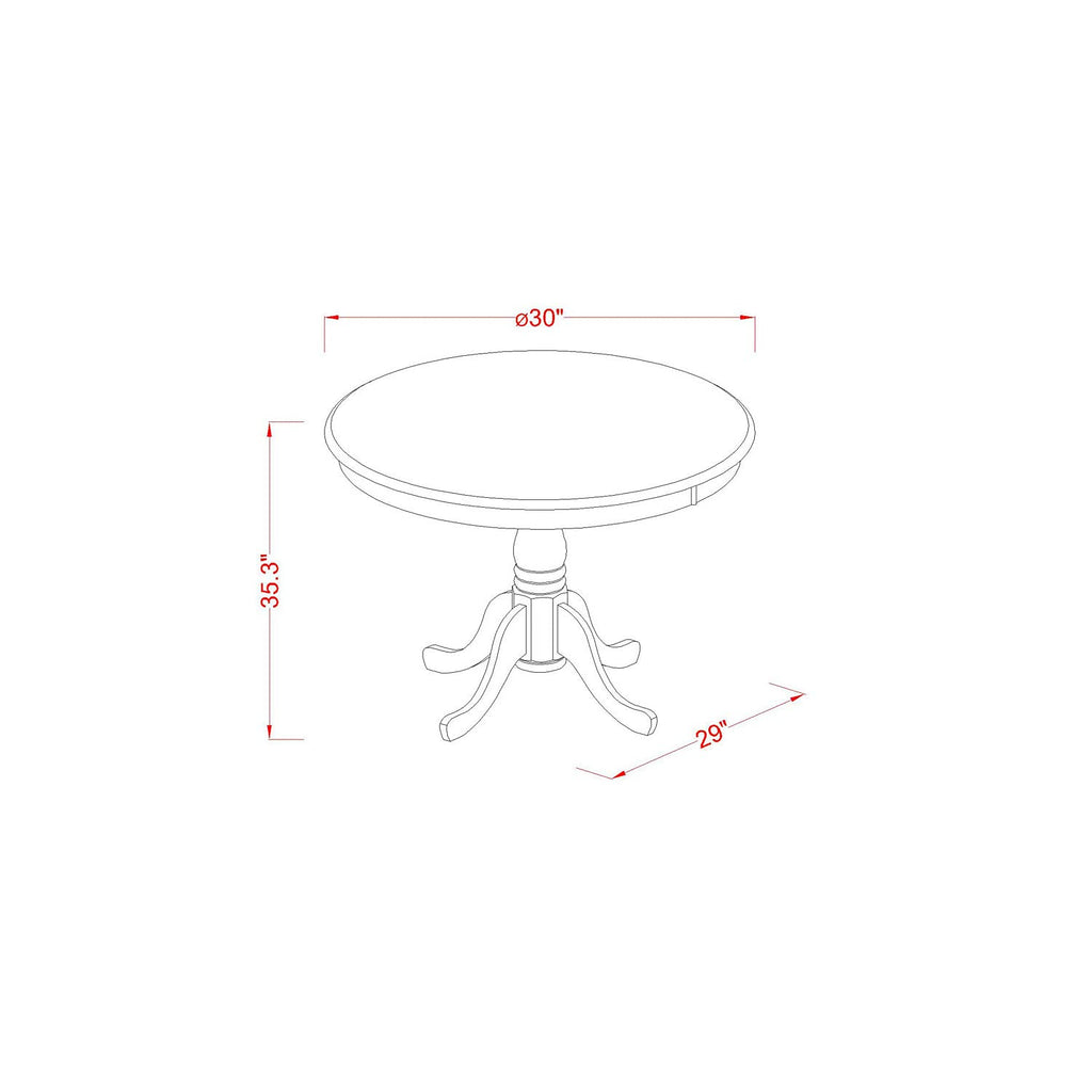East West Furniture Edch3-Mah-C 3 Pc Pub Table Set-Pub Table And 2 Kitchen Dining Chairs.
