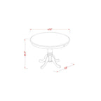East West Furniture Edch3-Blk-C 3 Pc Counter Height Pub Set - Counter Height Table And 2 Dining Chairs.