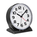 FAMICOZY Automatically Backlighted Alarm Clock,Silent No Ticking for Seniors Vision Impaired,Easy to Set,Big Numbers,Ascending A