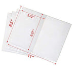 Shipping Labels With Rounded Corner, 8.5 X 5.5 Inches Half Sheet Self Adhesive Shipping Address Labels For Laser And Inkjet Prin
