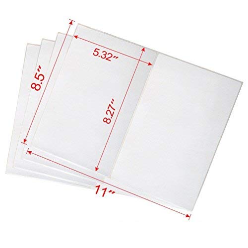 Shipping Labels With Rounded Corner, 8.5 X 5.5 Inches Half Sheet Self Adhesive Shipping Address Labels For Laser And Inkjet Prin