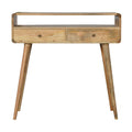 Artisan Furniture Curved Oak-ish Console Table, One Size