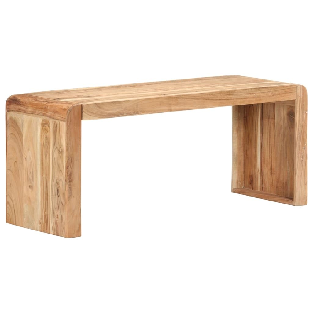 vidaXL Bench 43.3&quot;x15&quot;x18.1&quot; Solid Acacia Wood