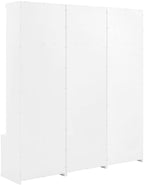 Crosley Furniture Harper 3-Piece Hall Tree Entryway Set With Storage Bench And Coat Rack Hooks For Hanging, White