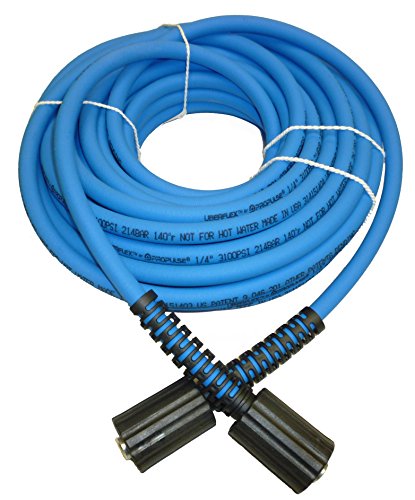 Uberflex       Kink Resistant Pressure Washer Hose 1/4' X 50' 3,100 Psi With (2) 22Mm
