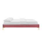 Modway Mod-6306-Dus Sutton Full Performance Velvet Bed Frame, Dusty Rose