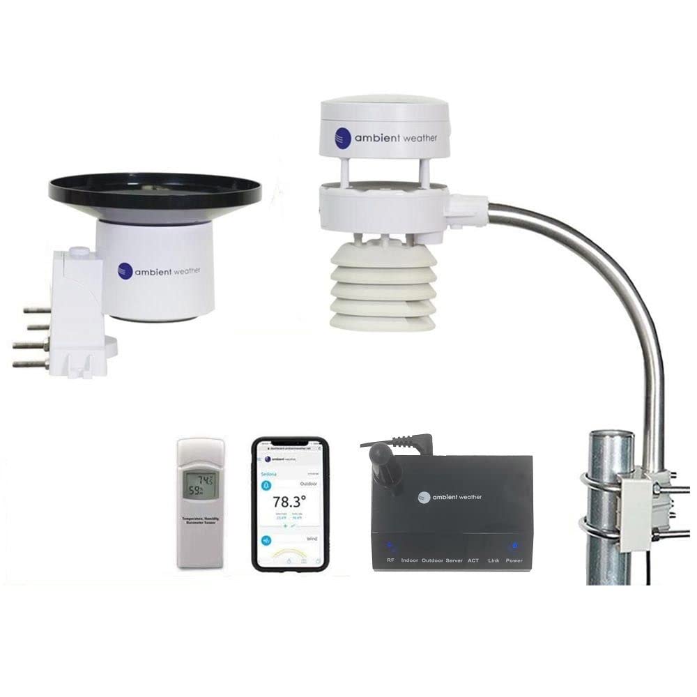 Ambient Weather Ws-5000-Ip Ultrasonic Professional Smart Weather Station With Remote Monitoring And Alerts