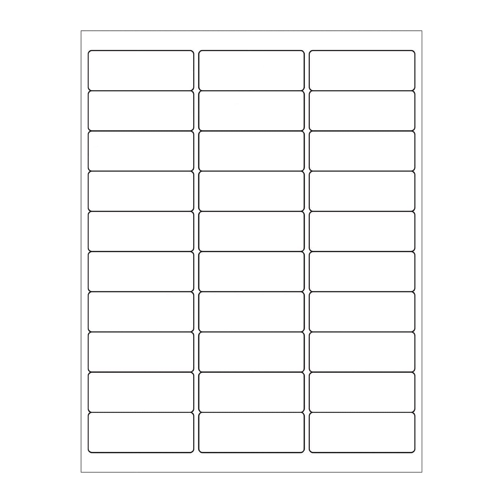 Labelmore 30 Up Labels 1' X 2-5/8' Shipping Address Labels For Laser And Inkjet Printers, White, (100 Sheets, 3,000 Labels)
