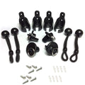 CACELY Set of 2 Replacement Shade Parts Bungee End Cap Kit Black for Coolaroo Exterior Cordless Roller Shades Outdoor Blinds
