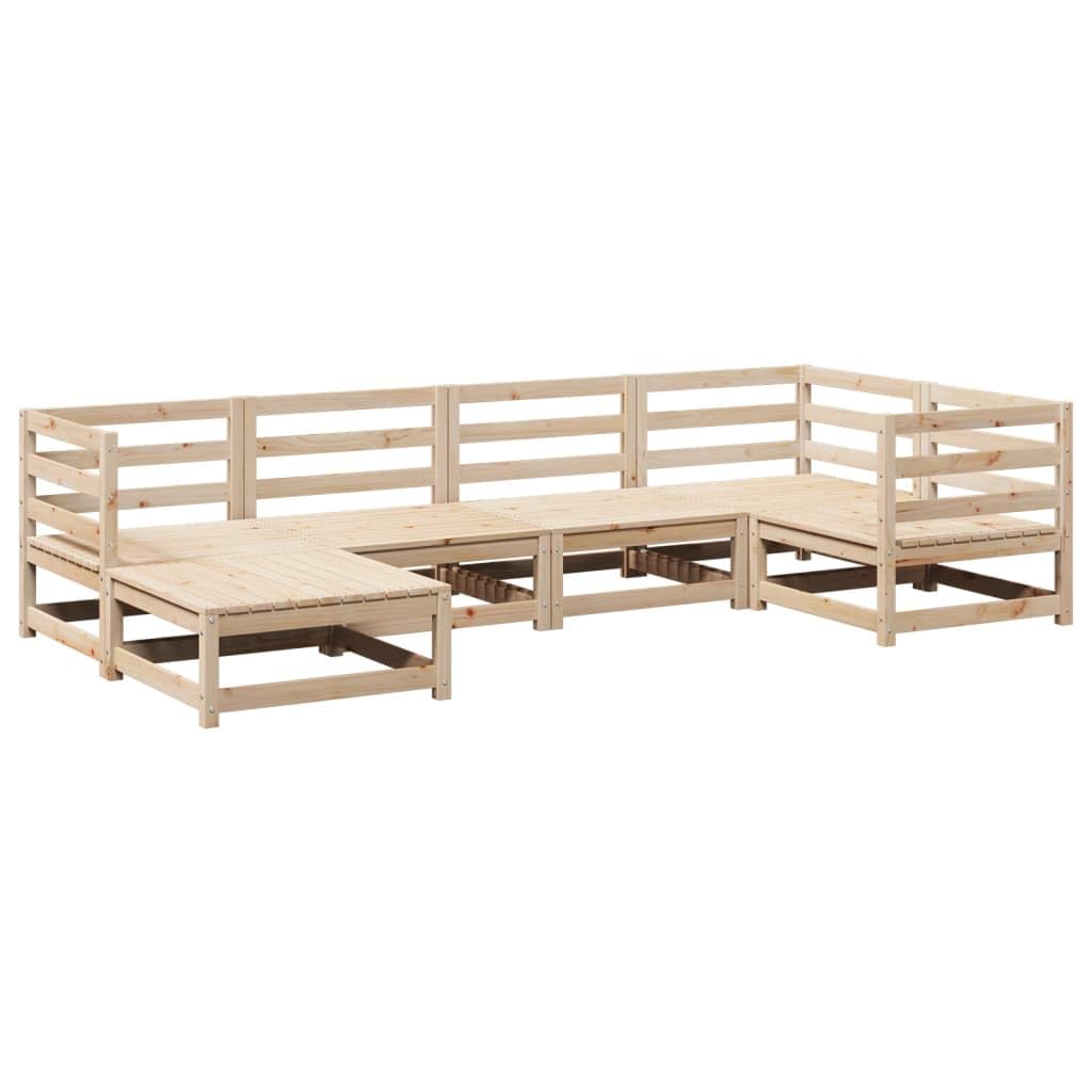 vidaXL Garden Furniture 6 pcs Solid Pine Wood