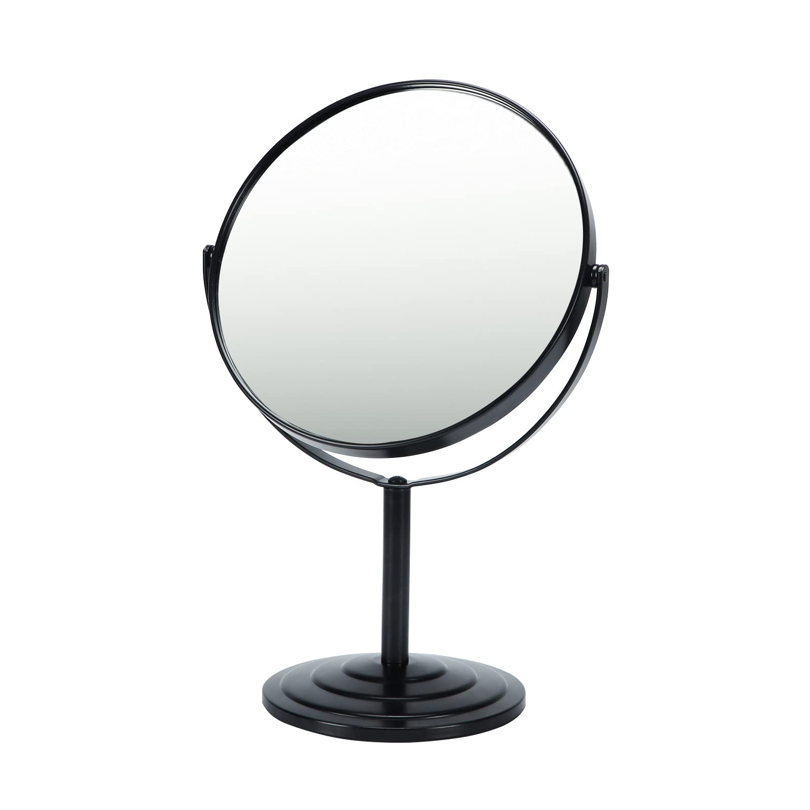 Schliersee 3X Magnifying Vanity Makeup Mirror Double Sided 7 Inch 1X/3X Magnification Tabletop Mirror, Black