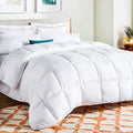 Om Sundaraaya Goose Down Feather Comforter Queen 30% Goose Down 70% Feather White Pack Of 1