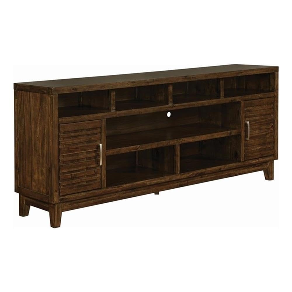 Coaster Home Furnishings 2-Door Rectangular Rustic Mindy TV Console, Brown (704243)