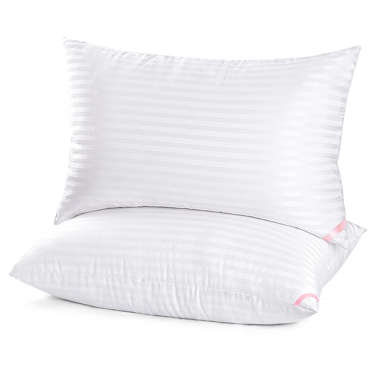 Eiue Hotel Collection Bed Pillows For Sleeping 2 Pack Queen Size,Pillows For Side And Back Sleepers,Super Soft Down Alternative