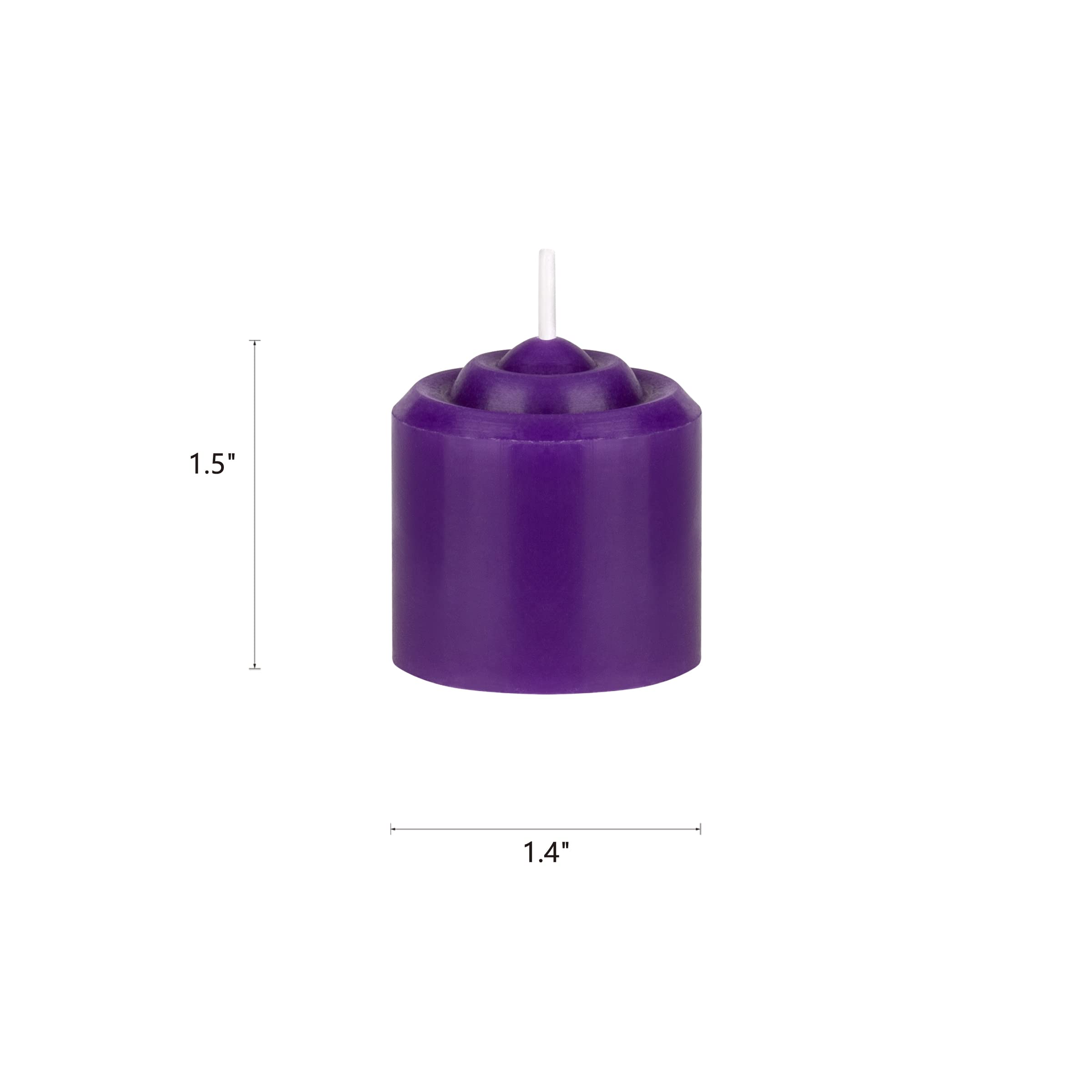 Mega Candles 12 Pcs Unscented Purple Votive Candle, Hand Poured Wax Candles 10 Hours 1.38 Inch X 1.5 Inch, Home D  Cor, Wedding