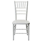 Commercial Seating Products European White Wood Dining Chairs, 2-Pack