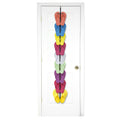 Perfect Curve Flip Flop Rack Organizer | Holds 9 Pairs | Over Door Organizer | Space Saving Shoe Rack | Adjustable Hooks | Organ