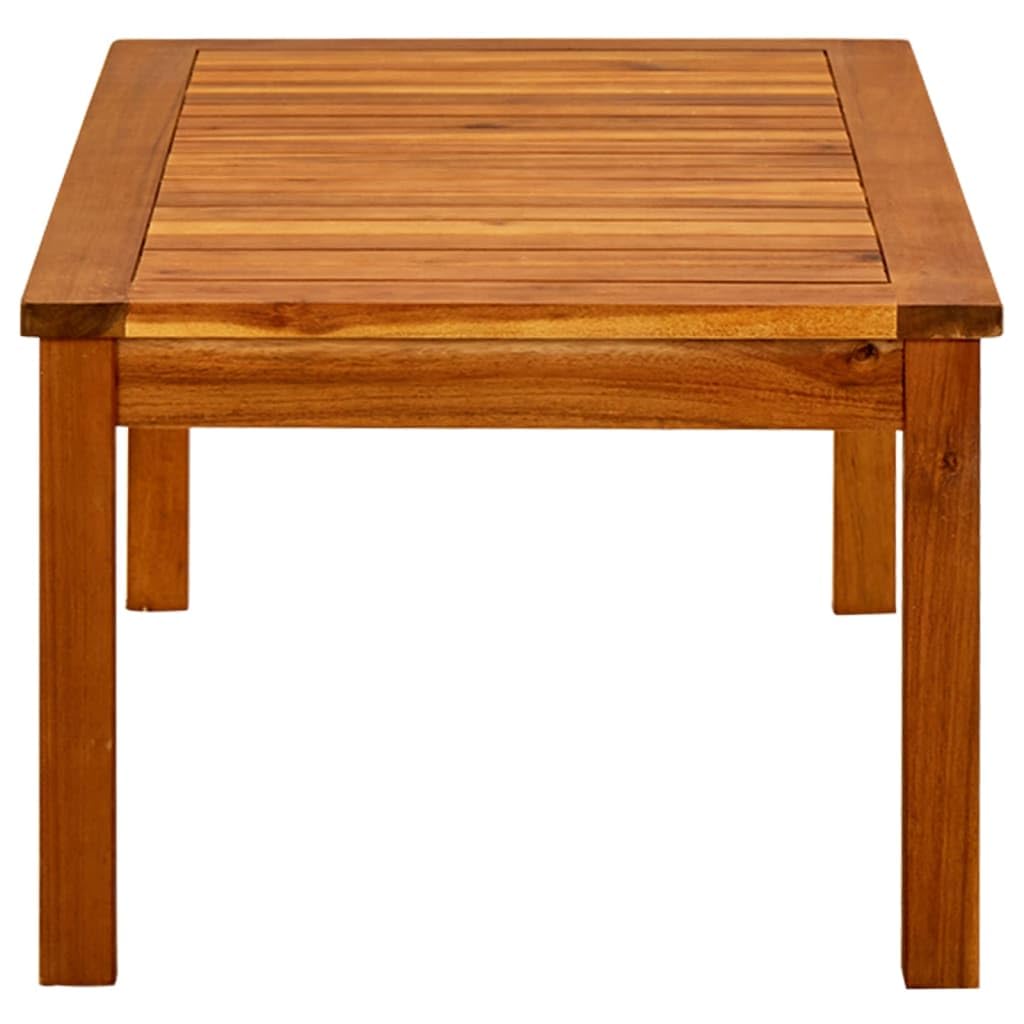 Vidaxl Patio Coffee Table 35.4''X19.7''X14.2'' Solid Acacia Wood
