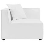 Modway Eei-4379-Whi Saybrook Outdoor Patio Upholstered 3-Piece Sectional Sofa, White