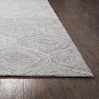 Rizzy Home Alora Decor London 5' X 8' Trellis Gray/Gray/Rust/Blue Hand-Tufted Area Rug