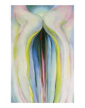 Gray Lines with Black, Blue, and Yellow, c.1925 Art Print by Georgia OKeeffe (Overall Size: 11x14) (Image Size: 8x12.5)